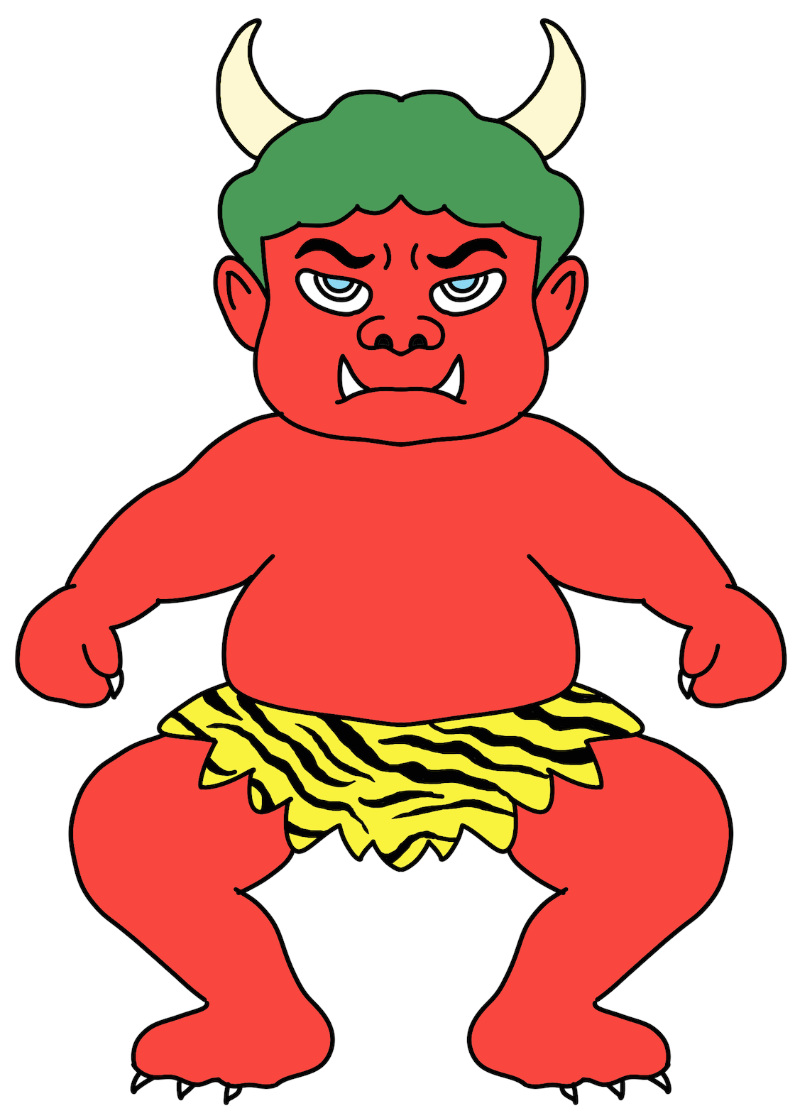 鬼の絵。正体は下の子午盤で